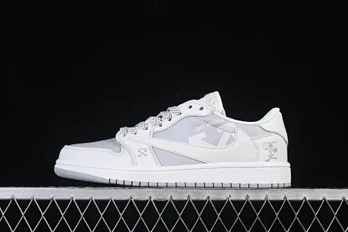 All categories Air Jordan Jordan series basketball shoes Air Jordan 1 Low High-end customized low-top sneakers Travis Scott x Fragment Design x Air Jordan 1 Low OG SP AJ1 Joe 1 OFF joint starlight gray low-top cultural casual sneakers DZ5899-009